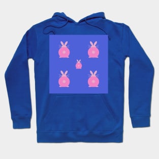 Small pink Bunny pattern Hoodie